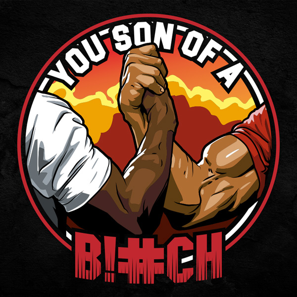 Dillon! You Son Of A B!TCH! / Epic Handshake - Predator - Sticker